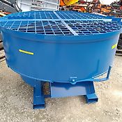 Zwangsmischer Betonmischer 1200L elektrisch Randabstreifer Seitenschutz