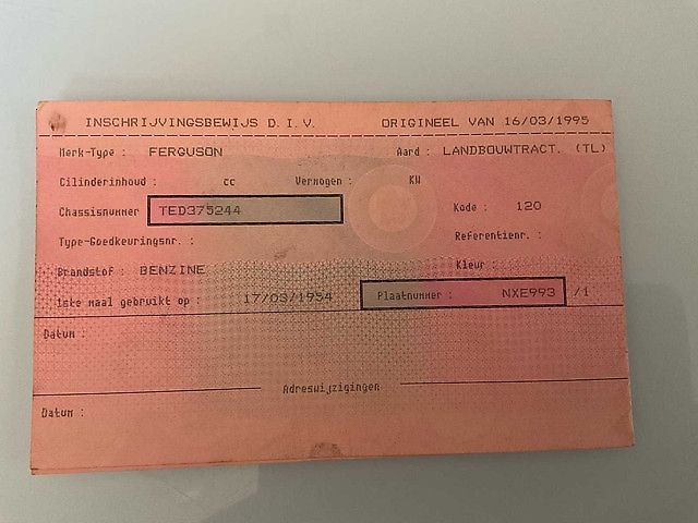 Massey Ferguson TE20