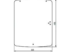 Merlo SZYBA PRZEDNIA MERLO 049497