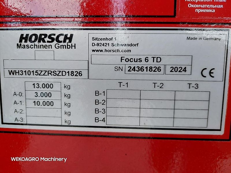 Horsch Focus 6 TD med MiniDrill