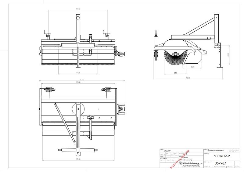 EURO-Jabelmann Kehrmaschinen, NEU, Breiten 1500 - 2500 mm, eigene Herstellung, für Schlepper + Stapler
