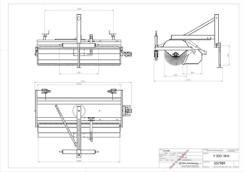 EURO-Jabelmann Kehrmaschinen, NEU, Breiten 1500 - 2500 mm, eigene Herstellung, für Schlepper + Stapler