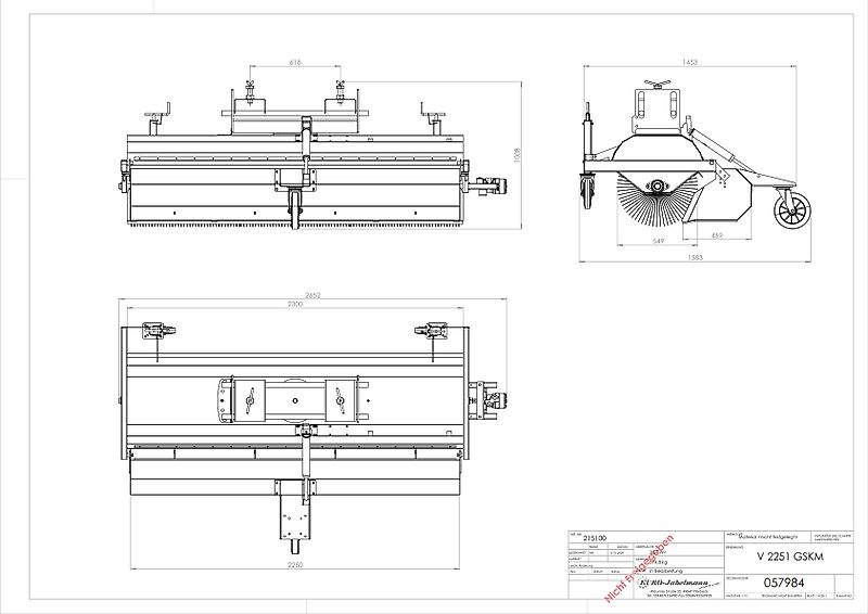 EURO-Jabelmann Kehrmaschinen, NEU, Breiten 1500 - 2500 mm, eigene Herstellung, für Schlepper + Stapler