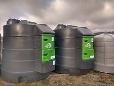 Dieseltankstelle mit Pumpe, Zähler Kingspan Großer Schrank 5000L