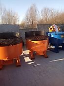 HYDRAULISCHER Betonmischer 400L Randabstreifer Seitenschutz