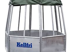 MD MD Kellfri Sechseckige Heuraufe mit Dach, 12 Fressplätze
