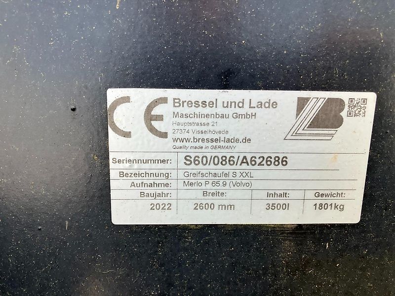 Bressel und Lade Greifschaufel S XXL