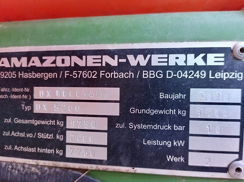 Amazone UX5200 - 18m/24m