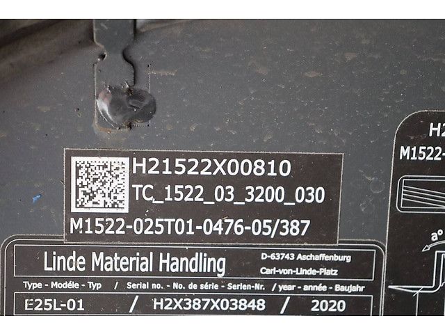 Linde E25L-01 Forklift