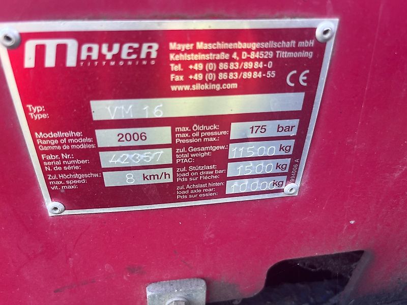 mayer 16 CBM FUTTERMISCHWAGEN
