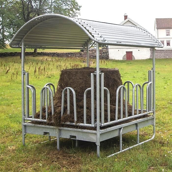 MD Kellfri Heuraufe mit Palisaden für Rinder, 12 -14 Fressplätze