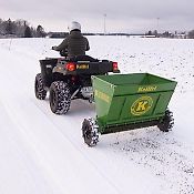 KELLFRI Salzstreuer Winterdienst 1,0M 210L Rührwerk Salzstreuwagen ATV