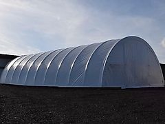 Leichtbauhalle Rundbogenhalle NEUWARE 20 x 9,15 x4,5m inkl.STATIK